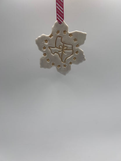 Texas Snowflake Ornaments