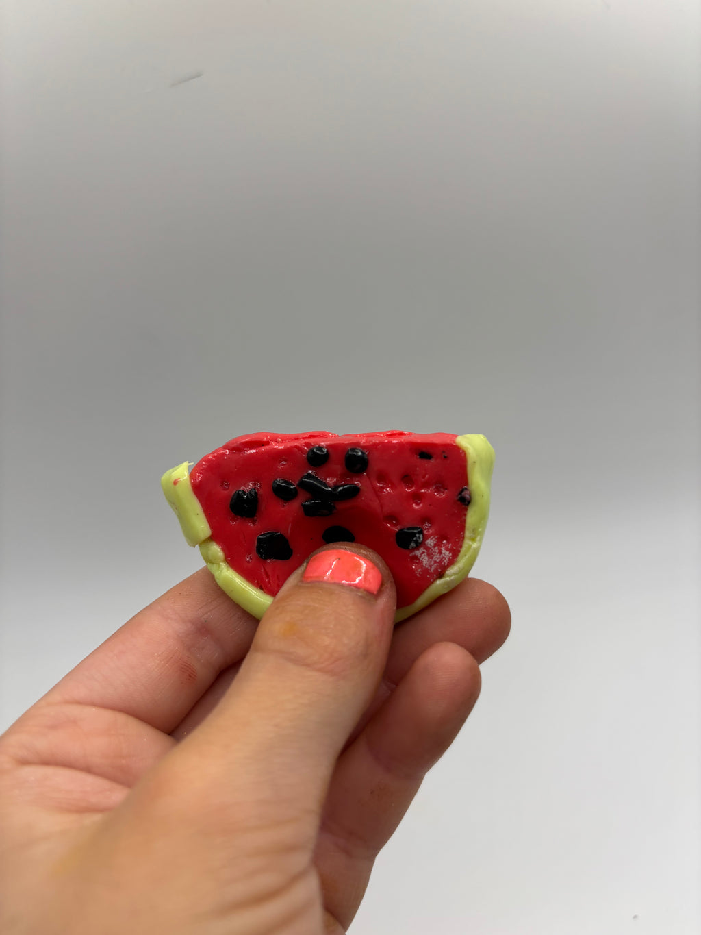 Watermelon worry stone