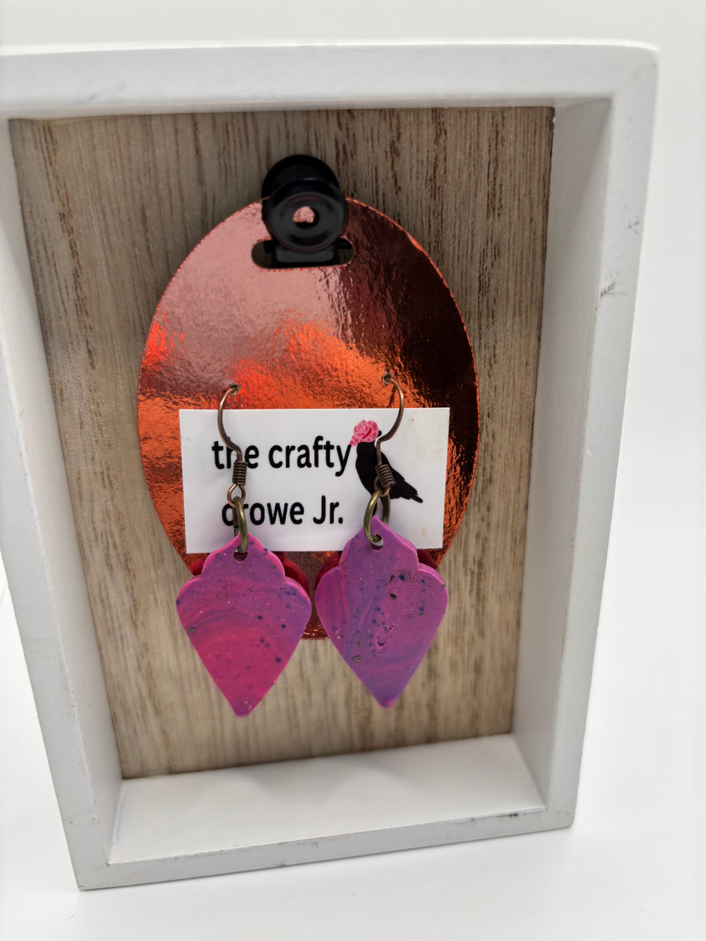 Magenta galaxy earrings