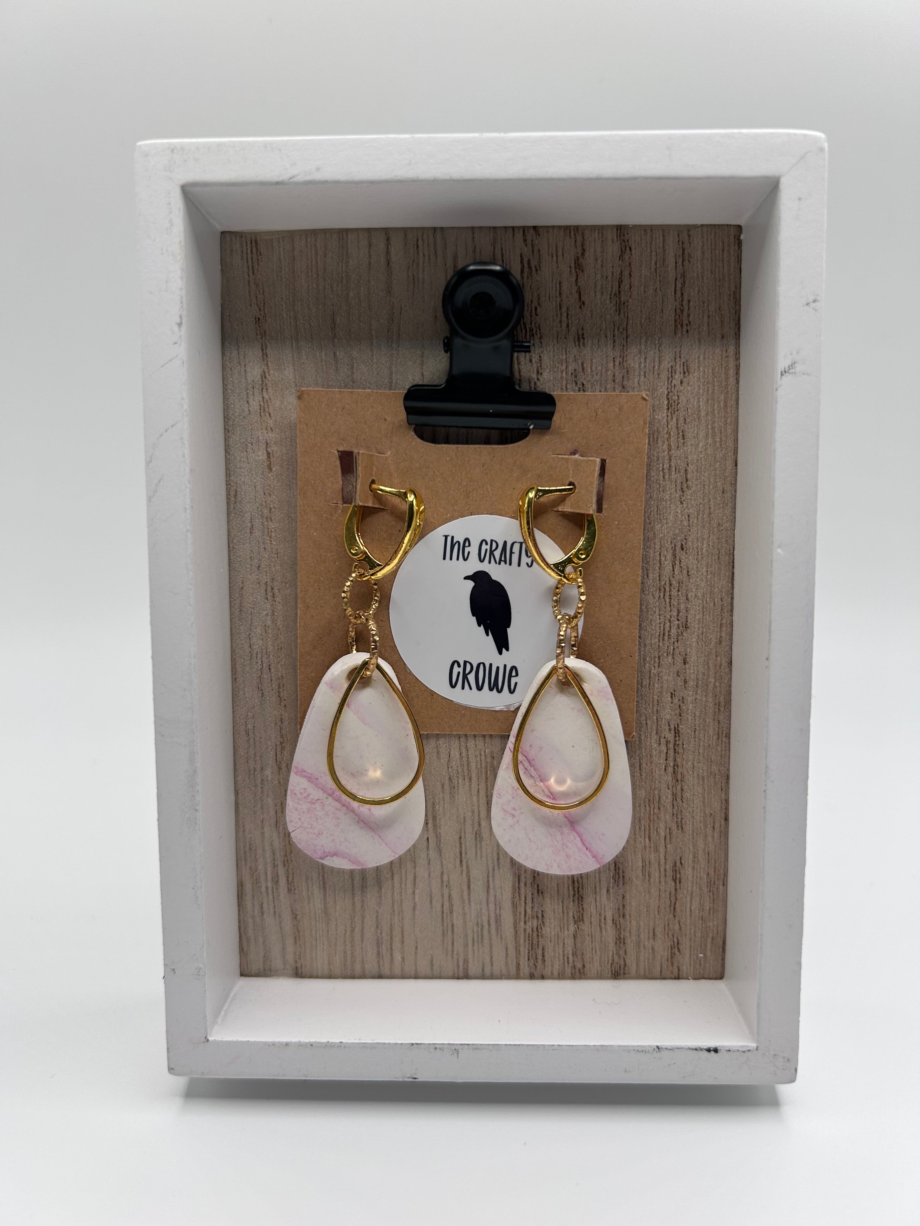 Mauve Swirl Teardrops