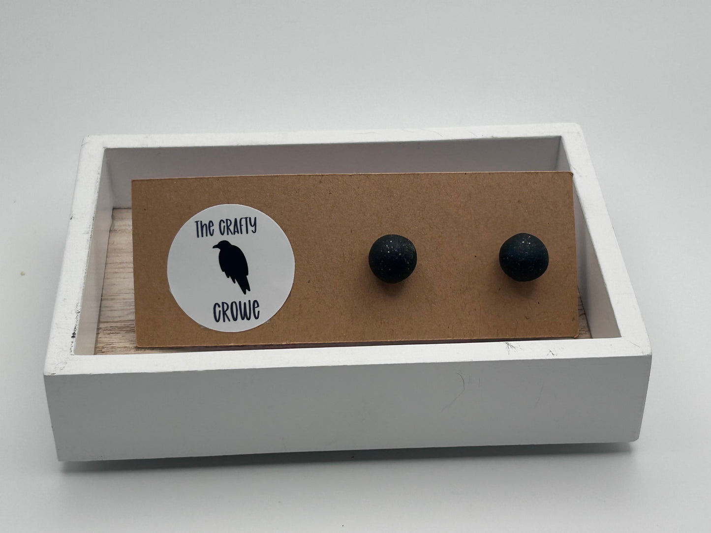 Black Sphere Studs