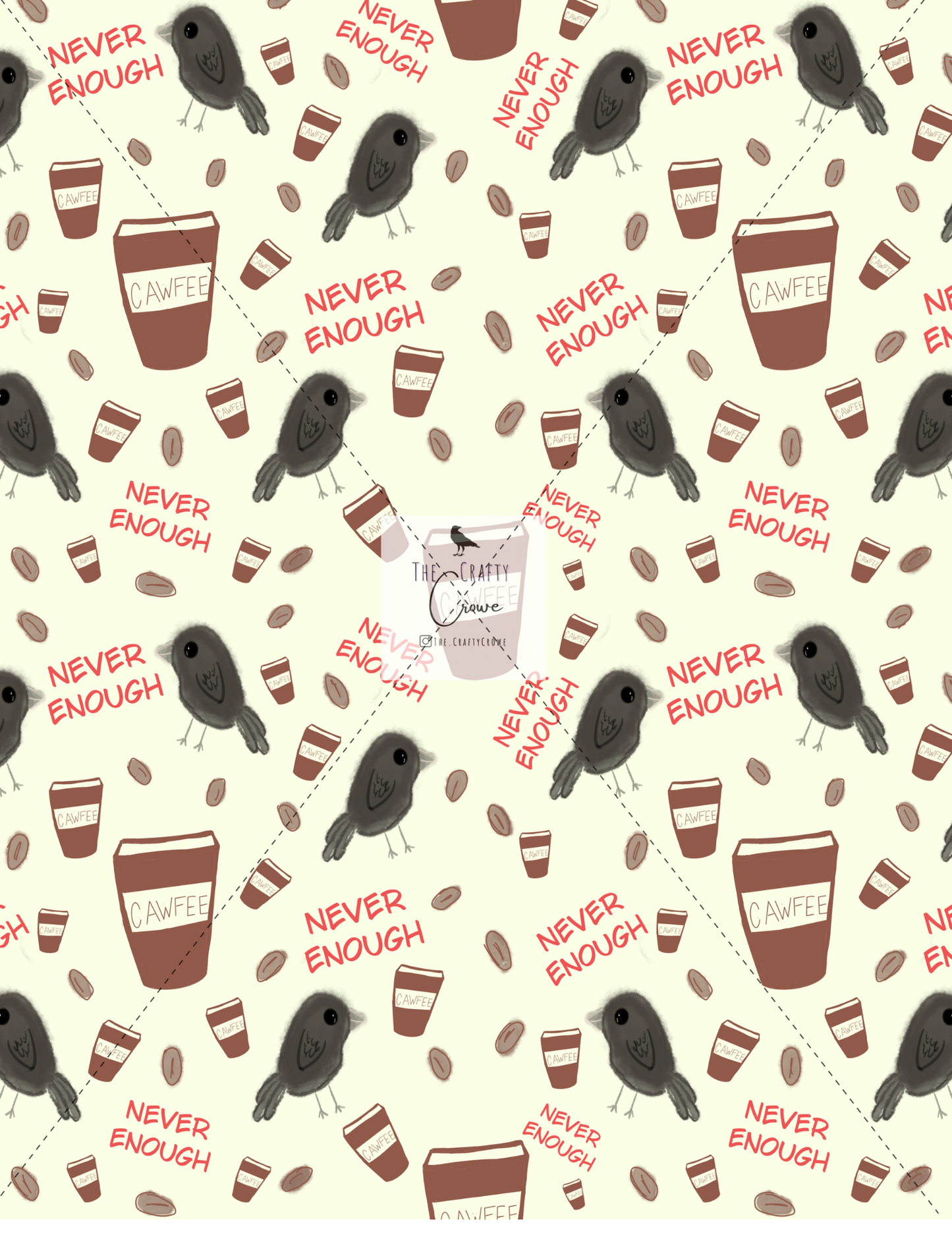 Never Enough Cawfee Composition Notebook