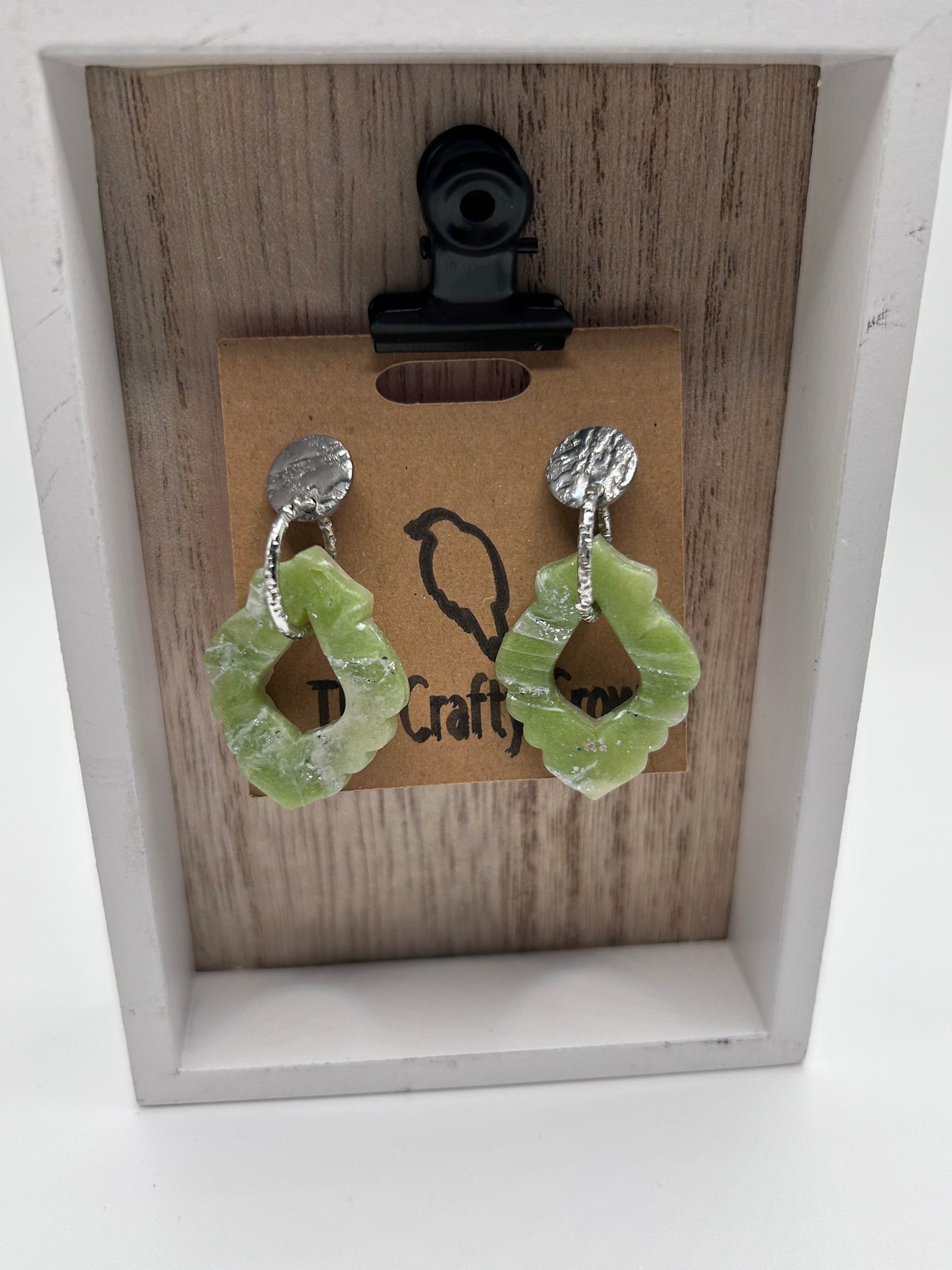 Faux Jade Dangle