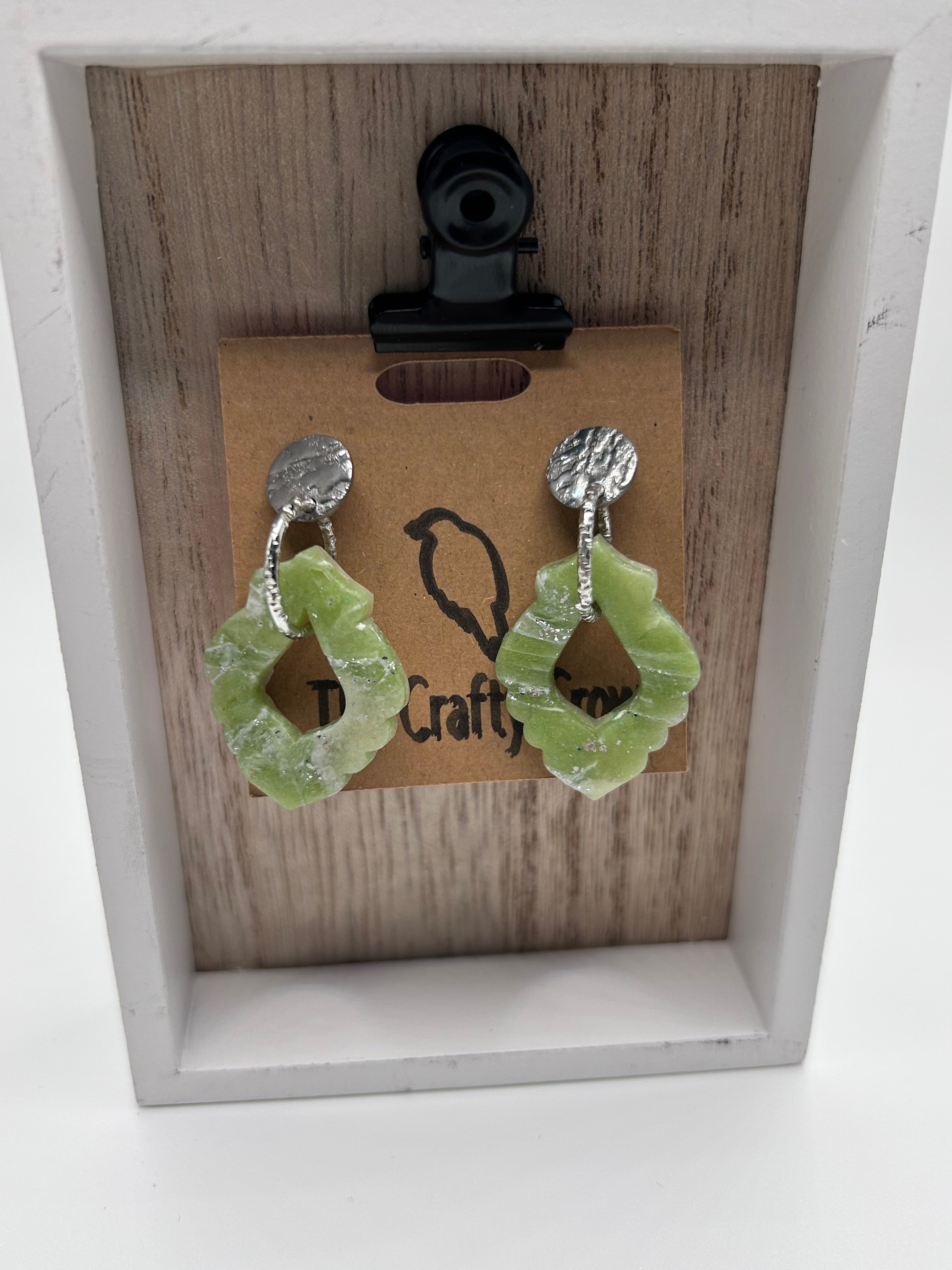 Faux Jade Dangle