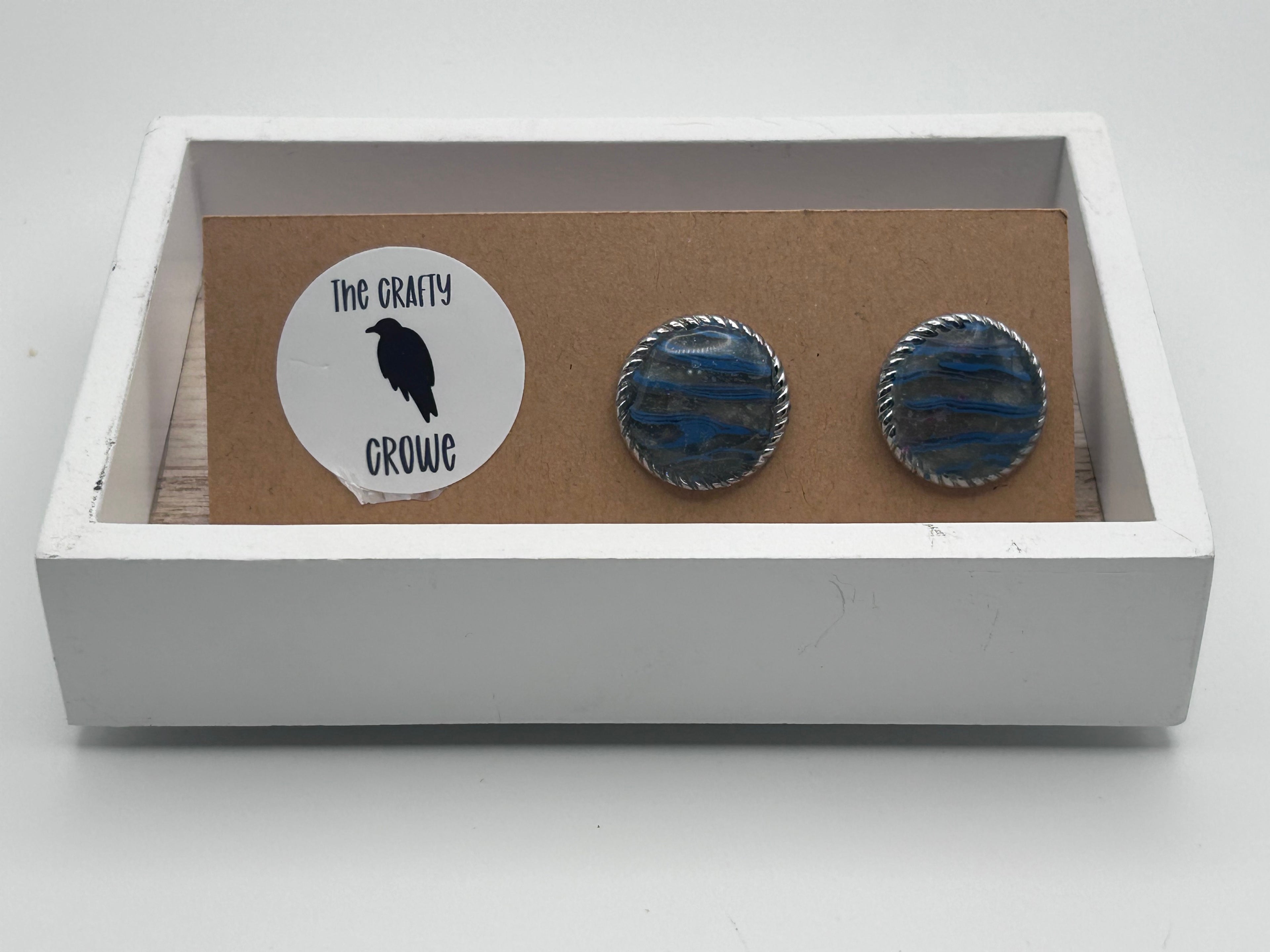 Periwinkle Circle Studs