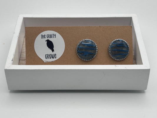 Periwinkle Circle Studs