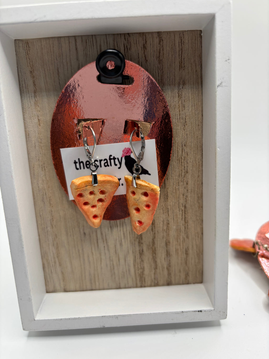 Pizza earrings