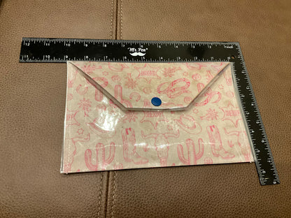 Pink Cowgirl Ephemera/Accessory Pouch