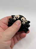 polymer clay spider worry stone