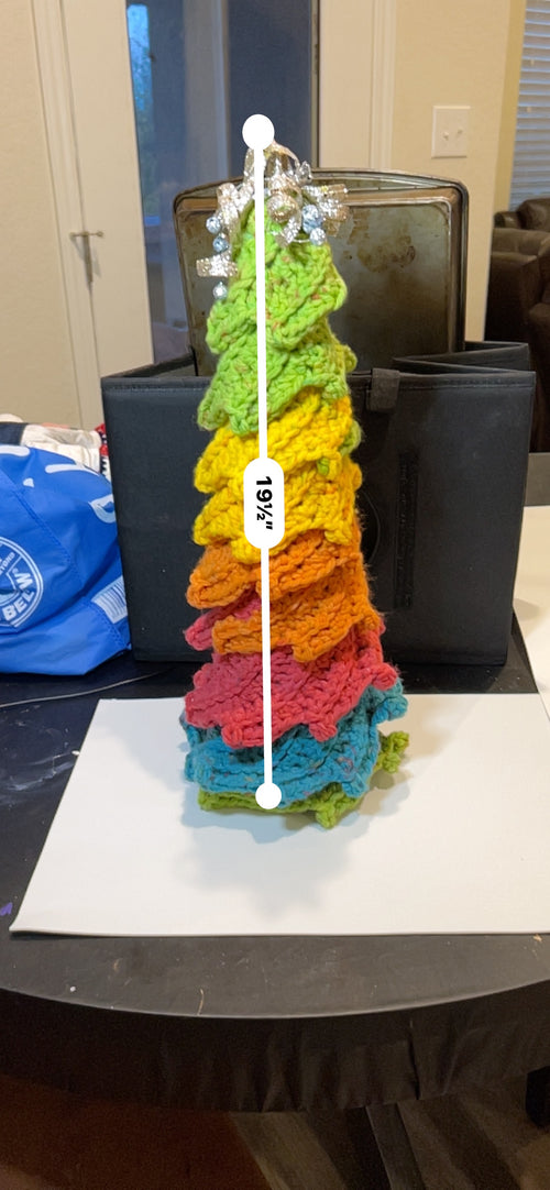 Colorful Crochet Christmas Tree