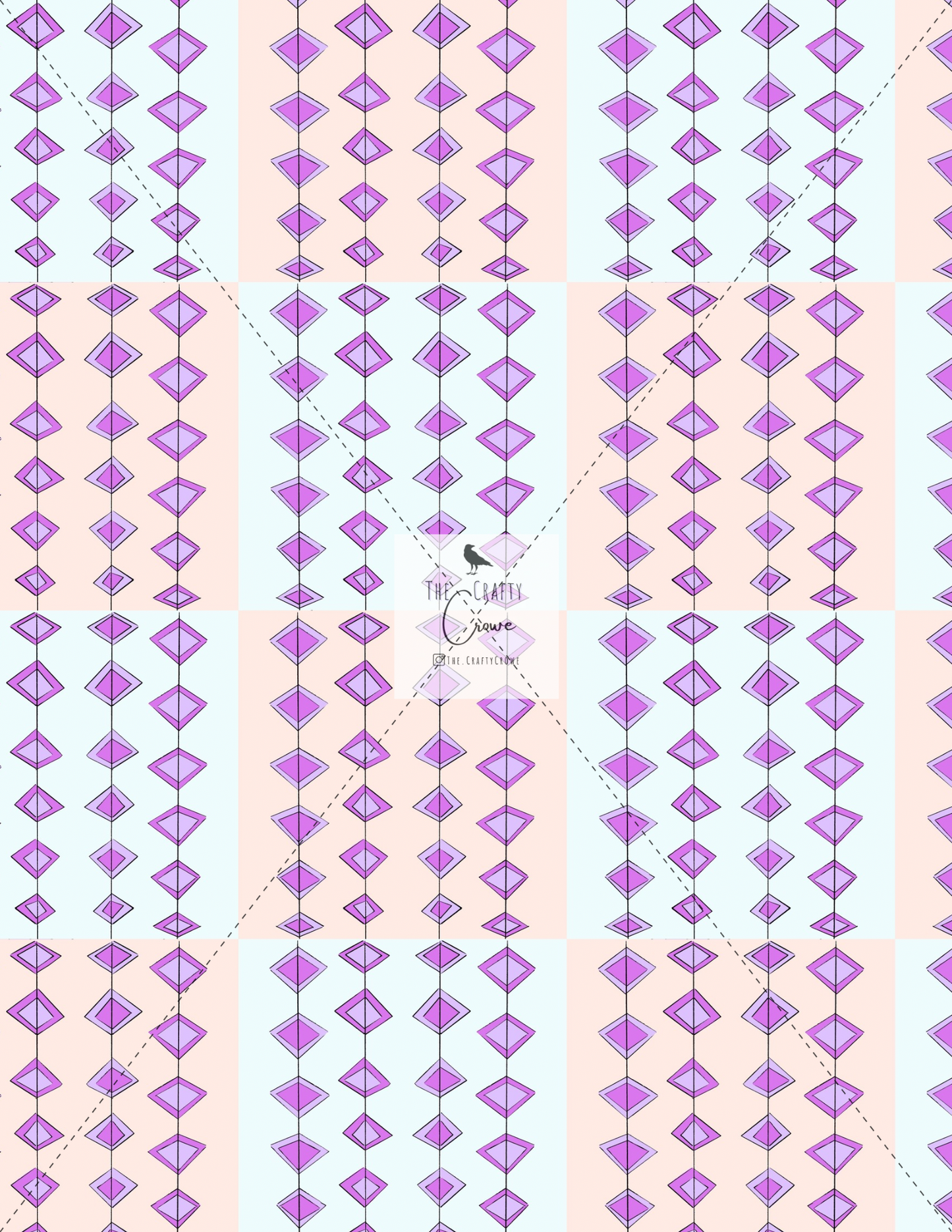 Purple Diamonds Seamless Pattern