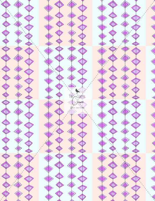 Purple Diamonds Seamless Pattern